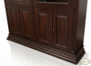Dark Mahogany 2 Door Cabinet