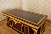 French Empire Mappa Burl Inlay & Gold Executive Office Desk