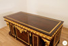 French Empire Dark Burl & Gold Executive Office Desk
