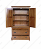 Light Finish Mission Cabinet w/ Drawers