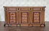 7.5ft Natural Mahogany Ornate Sideboard