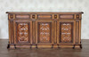 7.5ft Natural Mahogany Ornate Sideboard