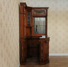 Mahogany Stained Glass Home Corner Pub Bar