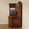 Mahogany Stained Glass Home Corner Pub Bar