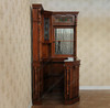 Mahogany Stained Glass Home Corner Pub Bar