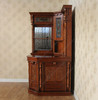 Mahogany Stained Glass Home Corner Pub Bar