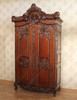Solid Mahogany French Rococo 2 Door Cabinet
