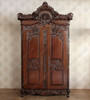 Solid Mahogany French Rococo 2 Door Cabinet