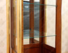 Cherry & Gold French Empire Corner Curio Cabinet