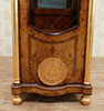 Cherry & Gold French Empire Corner Curio Cabinet