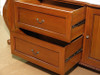 Large Chippendale Credenza w/ Filing Cabinets