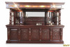 11ft Canopy Pub Bar w/ Lead Stained Glass Doors