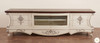 Low Profile Pearl White Media Cabinet
