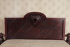 Dark Mahogany Wilderness Bed w/ Hand Carved Bears