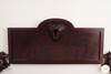 Dark Mahogany Wilderness Bed w/ Hand Carved Bears