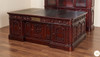 7ft Dark Cherry Resolute Office Desk