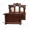 Solid Mahogany L Shaped Pub Bar Set w/ 9 ft Back Bar