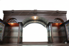Dark Mahogany L-Shape Pub Bar Set