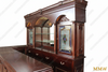 9.5ft Dark Mahogany L-Shape Pub Bar Set