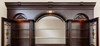 9.5ft Dark Mahogany L-Shape Pub Bar Set