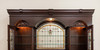 9.5ft Dark Mahogany L-Shape Pub Bar Set