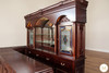9.5ft Dark Mahogany L-Shape Pub Bar Set