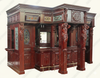 15.5ft Ornate Carved Statues Pub Bar