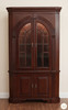 Large Walnut Corner Cabinet