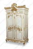 White & Gold French Wedding Armoire Wardrobe