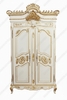 White & Gold French Wedding Armoire Wardrobe