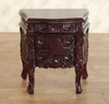 Dark Mahogany Rococo Nightstand