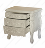 Mahogany Painted Rococo 3 Drawer Nightstand / Bedside Table/Chest