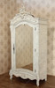 Custom Mahogany French Bedroom Cabinet with Mirror