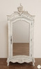 Custom Mahogany French Bedroom Cabinet with Mirror