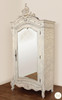 Custom Mahogany French Bedroom Cabinet with Mirror