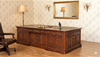 Extra Large 9ft Presidential Resolute Desk w/ leather top
