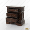 Java Cafe 3 Drawer Nightstand