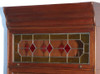 Mahogany Barrister Bookcase w/ Leaded Stained Glass