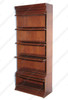 Mahogany Barrister Bookcase w/ Leaded Stained Glass