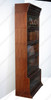Mahogany Barrister Bookcase w/ Leaded Stained Glass