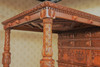 Renaissance Revival Hand-Carved Canopy Bed
