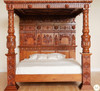 Renaissance Revival Hand-Carved Canopy Bed