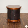 Genuine Leather w/ Crocodile Design Nightstand Bedside Table