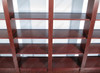 10.5Ft Cherry 20-Tier Open Wall Bookcase