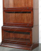 Mahogany 6 Stack 4-Unit Side by Side Barrister Bookcase