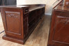 17ft Light Walnut Saloon Pub Bar w/ Brass Rails