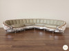 Large Genuine Leather Upholstered Sectional Corner Sofa Couch