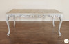7pc Antique Pearl White Dining Set