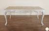 7pc Antique Pearl White Dining Set