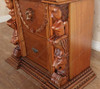 Light Mahogany Gothic Nightstand Chests (2)